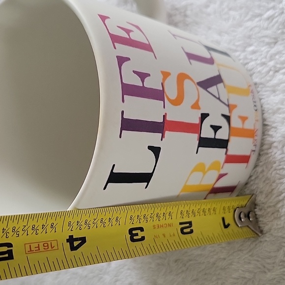 Quotable Mugs Life Is Beautiful Leon Trotsky Quote. Perfect Condition. - Picture 8 of 9